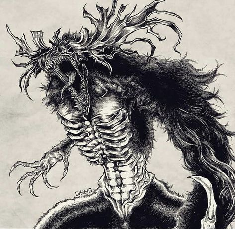 Cleric Beast, Beast Art, Bloodborne Art, Dark Souls Art, Monster Concept Art, Bloodborne, Dark Art Illustrations, Fantasy Monster, Mythical Creatures Art