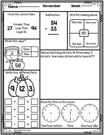 November 3rd Grade, 1st Grade Thanksgiving Worksheets, Thanksgiving Math Activities 3rd Grade, Thanksgiving Math 1st Grade, Math Worksheets 1st Grade, Thanksgiving Math 2nd Grade, 2nd Grade Morning Work, Worksheets 1st Grade, November Math