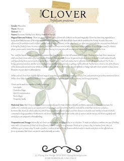 Herbarium: Magical and Medicinal Uses of Clover Magickal Plants, Herbal Grimoire, Herb Magick, Herb Magic, Herbal Essence, Magickal Herbs, Witch Herbs, Lucky Plant, Witchcraft Spells