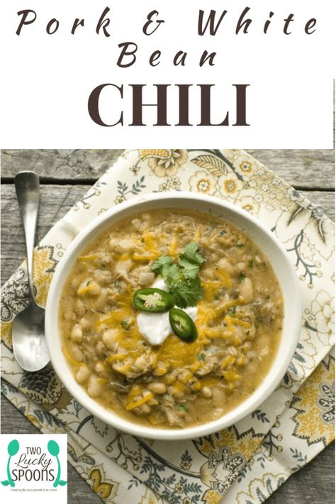 Pork And White Bean Chili, Pork And Beans Soup Recipe, Ground Pork Soup Recipes, Pork Loin Chili, Pork And Bean Soup, Pulled Pork Chili Recipe, Soup Pork, Chili Stew, Fast Metabolism Recipes