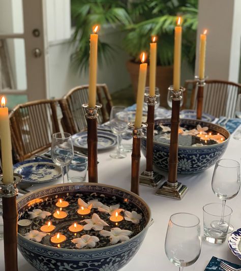 Expensive Flowers, Summer Tablescapes, India Hicks, Party Food And Drinks, Candle Sticks, Pretty Tables, English Country House, Dinner Is Served, Julia Child