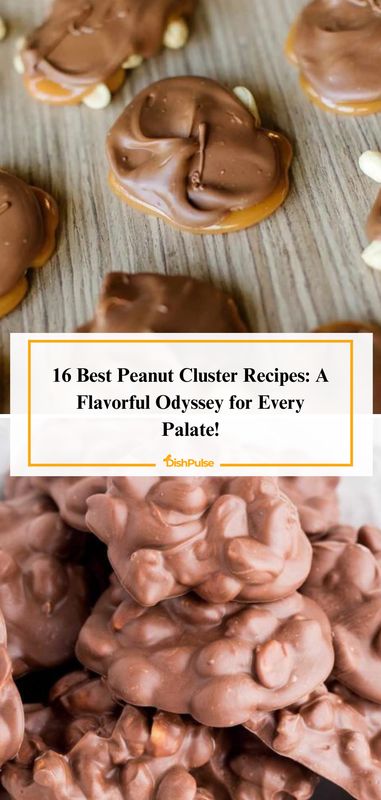 Experience a flavorful odyssey for every palate with the 16 Best Peanut Cluster Recipes! Indulge in sweet and nutty treats that are perfect for satisfying your cravings. 🥜🍫       #PeanutClusters #FlavorfulOdyssey #SweetTreats #IrresistibleCreations #DishPulse 𝗗𝗼𝘂𝗯𝗹𝗲-𝘁𝗮𝗽 𝗶𝗳 𝘁𝗵𝗶𝘀 𝗶𝘀 𝗼𝗻 𝘆𝗼𝘂𝗿 𝘄𝗶𝘀𝗵𝗹𝗶𝘀𝘁! Homemade Peanut Clusters, Peanut Clusters With Peanut Butter, Chocolate Peanut Clusters Easy, Unsalted Peanuts Recipes, Cluster Recipes, Chocolate Peanuts Clusters, Crock Pot Peanut Clusters Recipe, Crockpot Dark Chocolate Peanut Clusters, Crock Pot Peanut Clusters 4 Ingredients