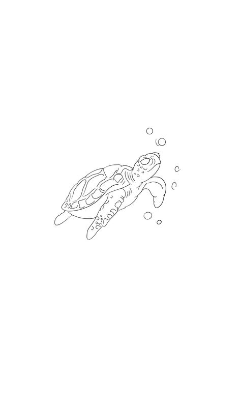 Turtle Line Drawing Tattoo, Sea Turtle Flash Tattoo, Simple Sea Turtle Tattoo Outline, Fine Line Sea Turtle Tattoo, Turtle Tattoo Outline, One Line Turtle, Turtle Tattoo Minimalist, Sea Turtle Tattoo Simple, Ocean Life Drawings