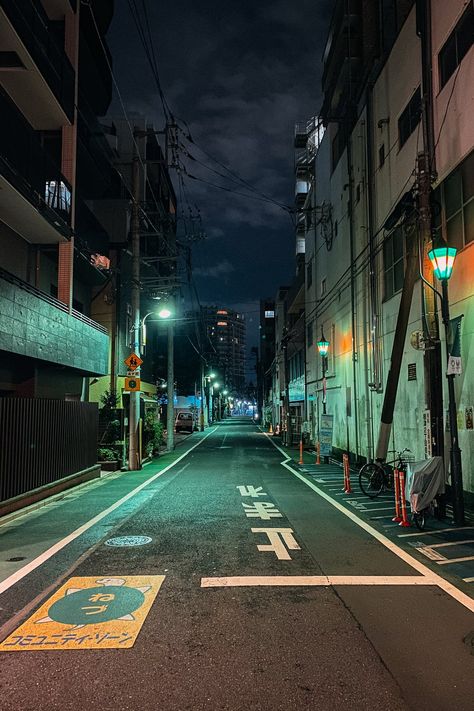 Urban Photo of an Alley · Free Stock Photo Japanese Neighborhood, Calming Photos, Dark Alley, City Tokyo, Midnight City, City Japan, Tokyo City, Japan Street, Japan Aesthetic