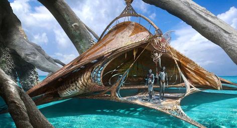 Gallery: Avatar: The Way of Water | Avatar Wiki | Fandom Avatar Houses Pandora, Metkayina House Avatar, Pandora House Avatar, Avatar The Way Of Water House, Avatar The Way Of Water Visuals, Avatar Shifting Visuals, Palulukan Avatar, Metkayina House, Avatar Home Tree