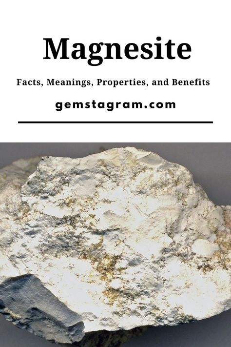 Magnesite Meaning, Changes In Life, Creative Imagination, Crystal Meanings, Crystal Stones, Gem Stones, Gemstone Healing, Rocks And Crystals, Psychic