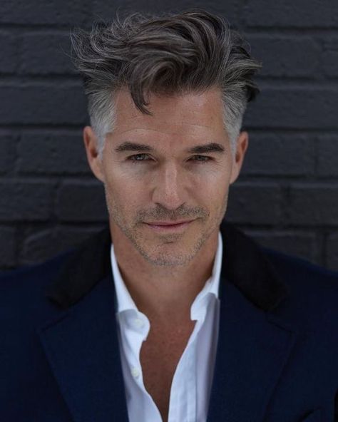 Best spring 2024 hairstyles for mature men 15 ideas Grey Hair Beard, Eric Rutherford, Older Men Haircuts, Older Mens Hairstyles, Grey Hair Men, Men Haircut Styles, Corte De Cabelo Masculino, Long Hair Styles Men, Cool Haircuts