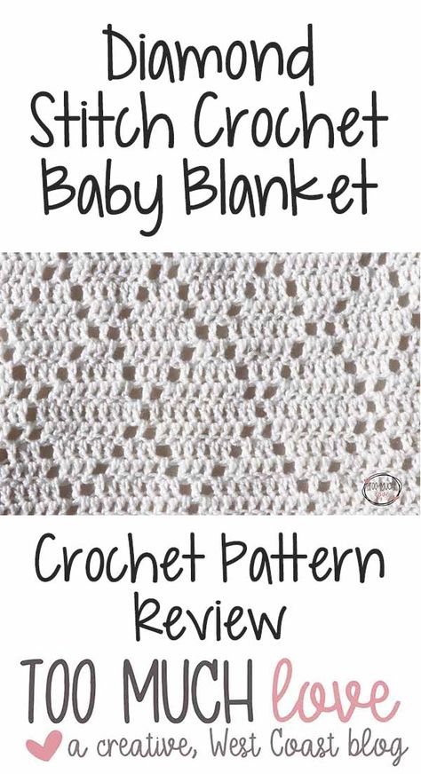 Diamond Stitch Crochet, Crochet Patterns For Baby Blankets, Crochet Patterns For Baby, Crochet Baby Blanket Tutorial, Lace Baby Blanket, Crochet Baby Blanket Pattern, Easy Crochet Blanket, Crochet Lace Pattern