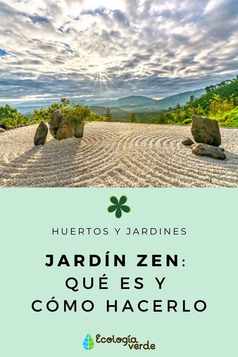 En esta guía de jardinería te hablamos sobre qué es el jardín zen y cómo hacer uno. #jardin #jardinzen #jardines #huertos #huertosyjardines #zen #equilibrio #tranquilidad #relajacion #jardinjapones #fotosdejardines #ecologia #arena #piedras #plantas Zen Interiors, Roof Garden, Zen Garden, Tai Chi, Backyard Pool, Zen, Patio, Pool, Exterior