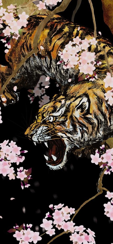 Japanese Tiger Art, Japanese Tiger, Tiger Artwork, Devian Art, Dark Souls Art, Wallpaper Iphone Neon, Iphone Wallpaper Hd Nature, Wallpaper Doodle, Japanese Tattoo Art