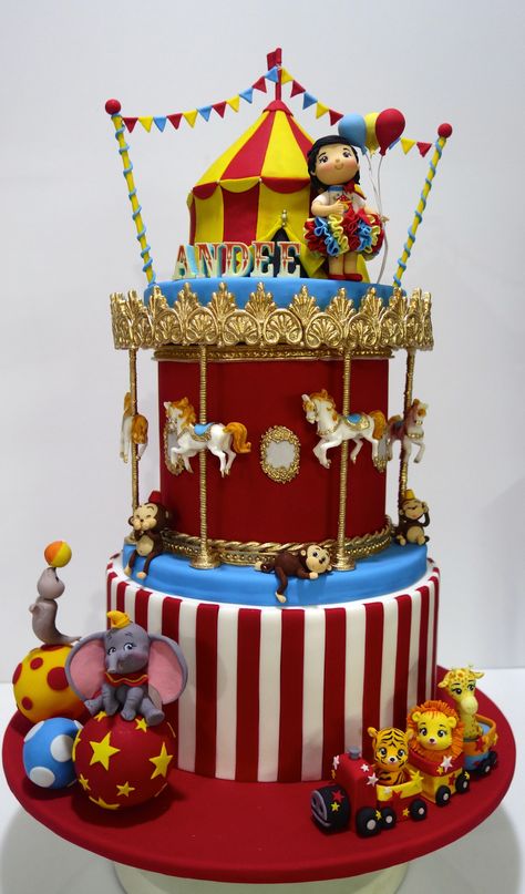 Circus Carnival Cake, Carnival Cake Ideas, Carnival Theme Cake, Carnival Birthday Cake, Carnival Themed Cakes, Carnival Birthday Cakes, Carnival Birthday Theme, Circus Birthday Cake, Circus Theme Cakes