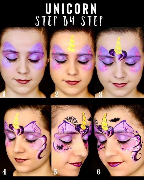 Step By Step Unicorn Face Painting, Unicorn Face Paint Step By Step, Face Paint Step By Step Easy, Halloween Unicorn Face Paint, Unicorn Makeup Kids Easy, Unicorn Face Paint Easy Step By Step, Unicorn Face Paint Easy For Kids, Step By Step Face Painting Easy, Face Painting Tutorials Step By Step