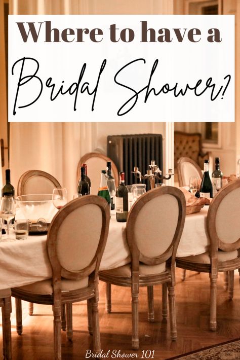 Wedding Shower Venue Ideas, Bridal Shower Venues Ideas, Bridal Shower Locations, Hosting A Bridal Shower At Home, Bridal Shower Location Ideas, Restaurant Bridal Shower Ideas, Bridal Shower At Restaurant, 2024 Bridal Shower Trends, Bridal Shower Venue Ideas