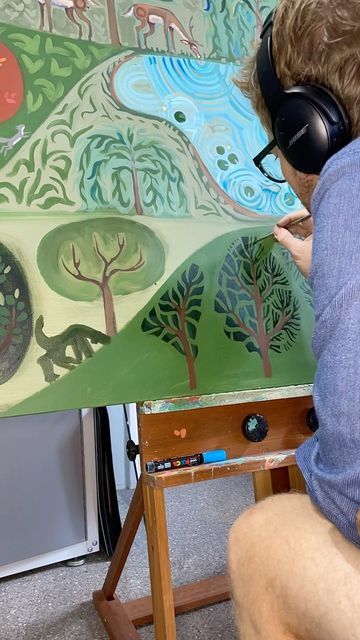 My favorite way to paint pines | Adam Trest Woodland's Collection Adam Trest, Painting Pine Trees, Painting Videos, Pine Trees, My Favorite, Trees, Paintings, Paint, Art