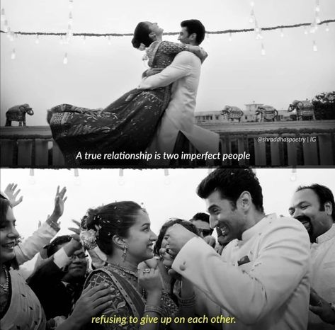 Ok Jaanu Movie, Ok Jaanu, Vintage Bollywood Aesthetic, Shraddha Kapoor Cute, Bollywood Quotes, Movies Quotes Scene, Cute Instagram Captions, Bollywood Couples, Vintage Bollywood