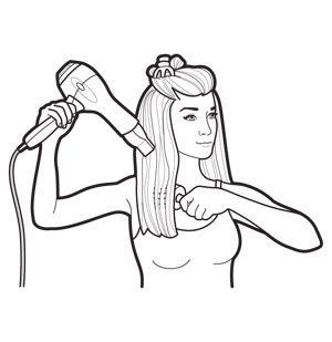 Predry and section hair illustration Blow Drying Hair, Straight Or Curly Hair, Hair Illustration, Girls Short Haircuts, Blow Dry Hair, Healthy Hair Care, Step By Step Hairstyles, Beauty Hair Makeup, Curly Girl Method