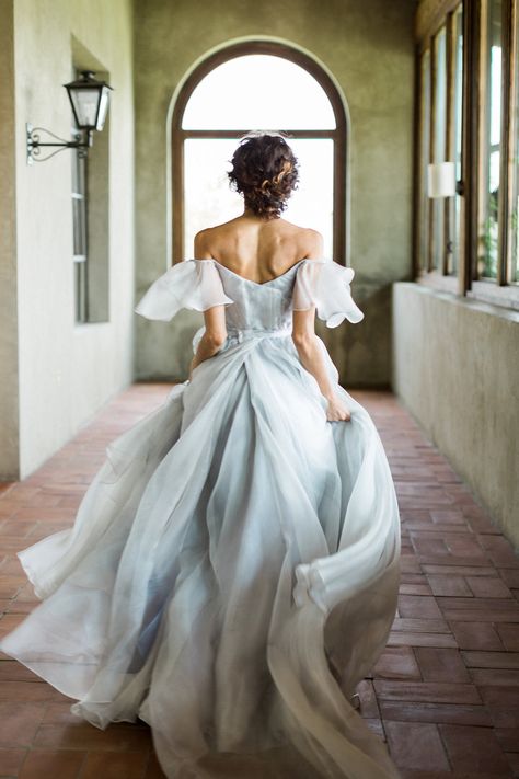 soft blue handpainted wedding gowns - https://ruffledblog.com/cloudy-day-wedding-inspiration-with-a-hand-painted-bridal-gown Wedding Dresses Near Me, Popular Prom Dresses, Cheap Prom Dresses Long, Beach Wedding Dresses, Garden Wedding Dresses, Blue Wedding Dresses, Prom Dresses Modest, Long Prom Dresses, A Line Prom Dresses