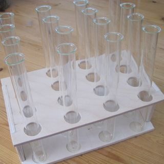 DIY test tube rack Small Table Saw, Test Tube Rack, Test Tube Holder, Test Tubes, Diy Science, Halloween Pins, Diy Holder, Test Tube, Escape Room