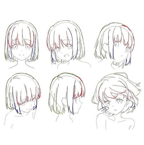 Drawing Step By Step Anime, Hair Drawing Step By Step, Girl Hair Drawing, How To Draw Anime, Pelo Anime, Drawing Hair Tutorial, Manga Hair, Drawing Step By Step, Hair Sketch