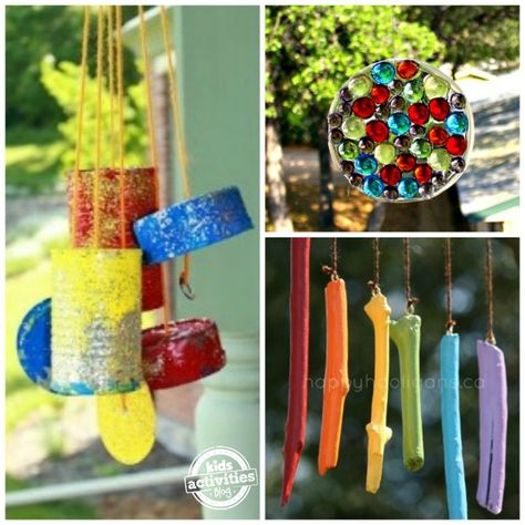 homemade wind chimes and sun catcher -21 Outdoor Ornaments {to Make with Your Kids} Wind Chimes Kids, Melted Pony Beads, Windchimes Diy, Outdoor Ornaments, Make Wind Chimes, Wind Chimes Homemade, Wind Chimes Craft, Ornaments To Make, Diy Wind Chimes