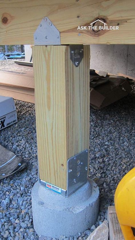 install deck post Deck Posts, Free Woodworking Plans, Woodworking Projects That Sell, Diy Deck, Have Inspiration, Diy Holz, Shed Design, Building A Shed, Beginner Woodworking Projects