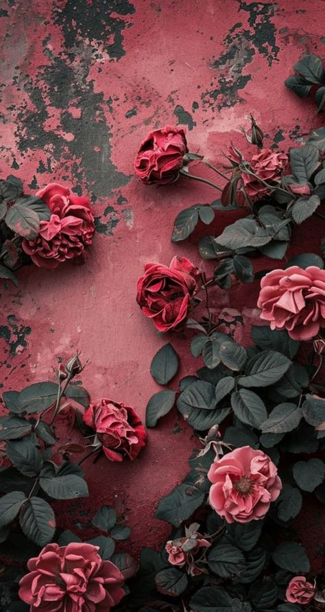 Romance Wallpaper Aesthetic, Roses Background Aesthetic, Roses Phone Wallpaper, Romance Aesthetic Wallpaper, Pink Roses Wallpaper, Pink Kawaii Aesthetic, Iphone Wallpaper Landscape, Vintage Flowers Wallpaper, Rose Flower Wallpaper