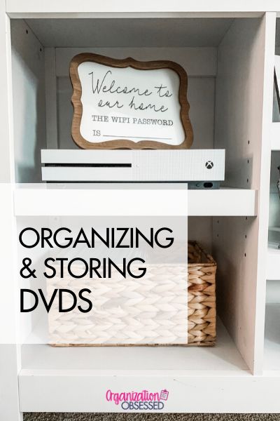 10 DIY Ways To Organize With Recyclable Items - Organization Obsessed Organizing Dvds, Dvd Storage Solutions, Dvd Storage Ideas, Organize Dvds, Diy Dvd Storage, Dvd Storage Shelves, Recyclable Items, Space Saving Bedroom, Center Organization