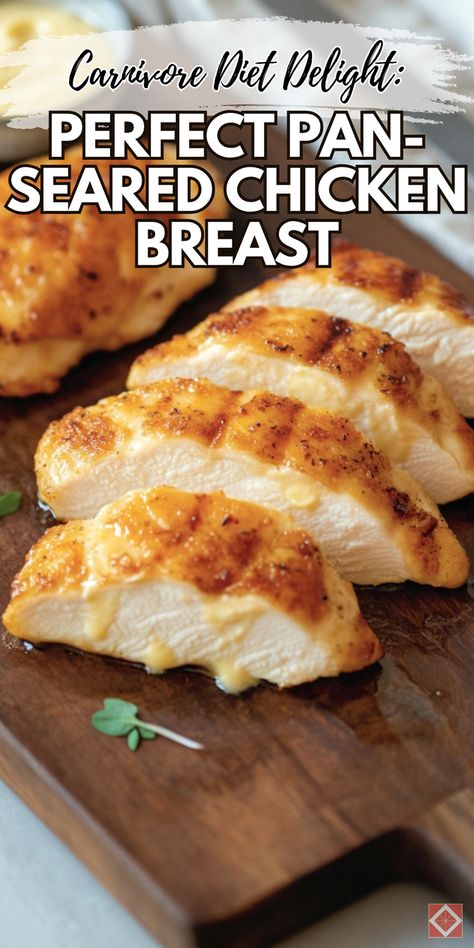 Delight in a perfect pan-seared chicken breast with this carnivore diet recipe. Perfect for your Carnivore Diet Recipes & Ideas board, this dish is juicy, flavorful, and easy to make. Save this pin and click for the complete recipe and step-by-step guide. Enjoy a delicious and satisfying meal that’s perfect for any occasion. Carnivore Diet Chicken Breast Recipes, Carnivore Diet Chicken Recipes, Carnivore Chicken Recipes, Pan Seared Chicken Breast Recipes, Carnivore Diet Recipes, Pan Seared Chicken Breast, The Carnivore Diet, Seared Chicken Breast, Seared Chicken