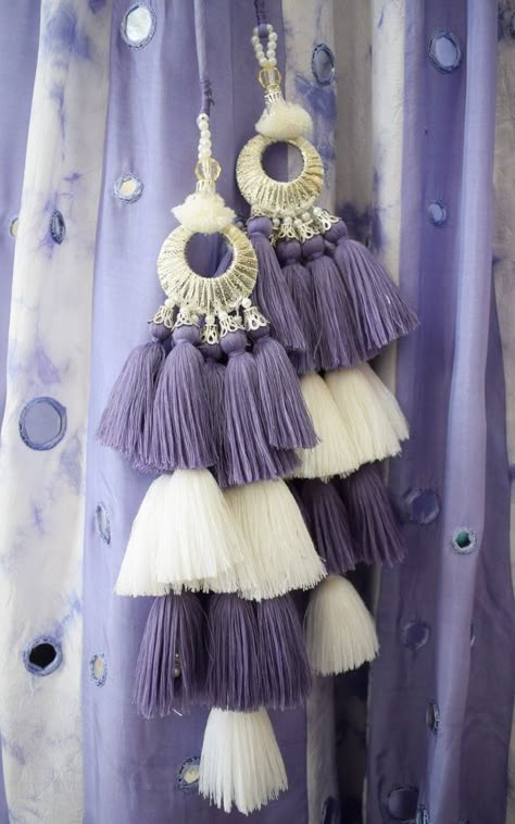 Tessals Design, Latkan Tassels, Beaded Tassels Diy, Latkan Designs, Latkan Design, Tassels Fashion Clothing, Tassels Design, Designer Tassels, Tassels Designs