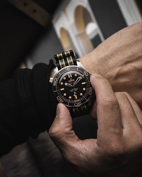 Suits And Tattoos, Omega 007, Omega Seamaster 007, James Bond Watch, Omega Seamaster Diver 300m, Money Vision Board, No Time To Die, Omega Seamaster Diver, Time Will Tell