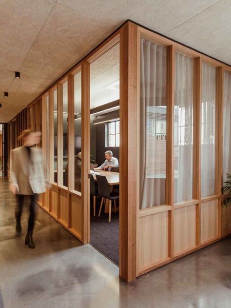 ERA Planning & Environment office, Hobart by Cumulus | IndesignLive Communal Workspace, Minimal Windows, Timber Battens, Collaborative Workspace, Office Fit Out, Office Pictures, Tasmanian Oak, Studio Interior Design, Office Partition