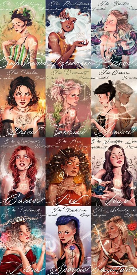 Bts Zodiac Signs, Zodiac Signs Images, Sagittarius Art, Best Cartoons, Zodiac Couples, Star Sign Art, Zodiac Signs Pictures, 12 Cung Hoàng Đạo, Zodiac Sign Fashion