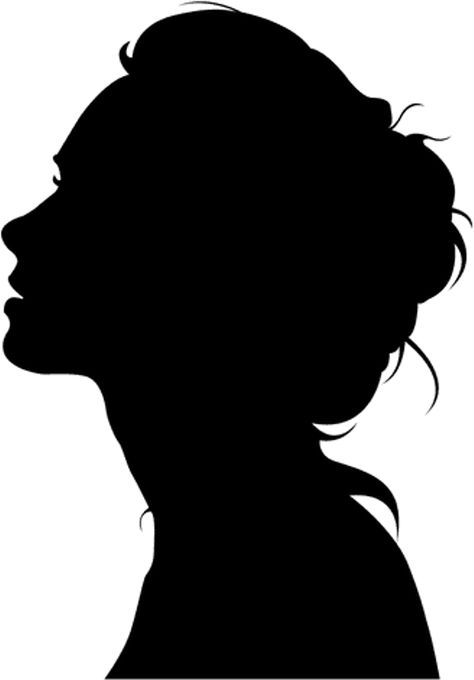 Silhouette Drawing Woman, Head Silhouette Human, Women Shadow Silhouettes, Siluet Girl, Women Silhouette Art, Woman Shadow, Women Shadow, Tiktok Templates, Silhouette Of Woman