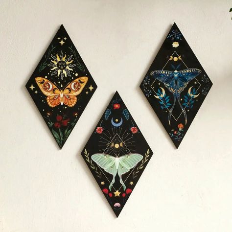 Butterfly Luna Moth Witchy Wooden Wall Witchy Decor Luna Moth Art Prints, Witchy Living Room Decor Apartment, Witch Room Decor Diy, Witchcore Home Decor, Witchy Decor Bedroom, Witchy Decor Ideas, Whimsical Wall Decor, Witchy Nursery Ideas, Whimsy Goth House Decor