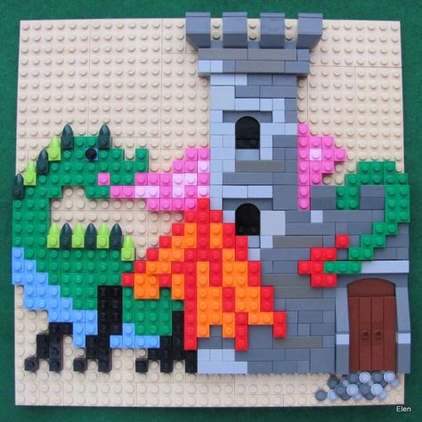 Lego Mosaic, Lego Land, Lego Challenge, Lego Club, Lego Diy, Lego Activities, Lego Craft, Lego Blocks, Summer Fun List