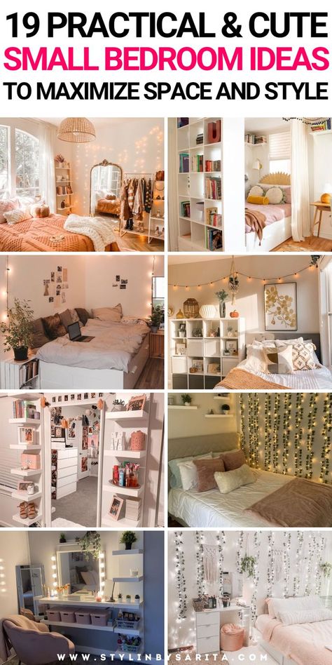 small bedroom ideas Layout Small Bedroom, Cute Small Bedroom Ideas, Cute Small Bedroom, Feminine Home Office, Small Bedroom Ideas For Couples, Feminine Home, Small Bedroom Organization, Small Bedroom Layout, Feminine Home Offices