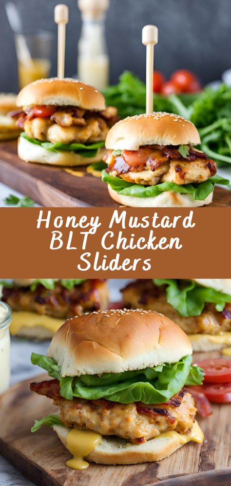 Honey Mustard BLT Chicken Sliders Introduction Sliders are the perfect bite-sized treat that can be enjoyed at any gathering, from casual family dinners to festive parties. These Honey Mustard BLT Chicken Sliders combine the classic flavors of a BLT with succulent chicken and a tangy honey mustard sauce, creating a deliciously unique twist on the […] Honey Mustard Blt Sliders, Mini Chicken Sliders, Honey Mustard Chicken Blt Sliders, Chicken Blt Sliders, Honey Mustard Chicken Sliders, Honey Mustard Sliders, Honey Mustard Chicken Sandwich, Crispy Chicken Sliders, Chicken Blt Sandwich