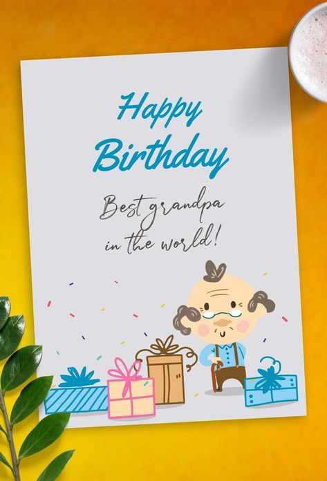 Grandpa Diy Birthday Card, Grandfather Card Ideas, Diy Birthday Card For Grandfather, Birthday Card Ideas For Grandfather, Birthday Cards For Grandpa, Birthday Card For Grandfather, Cards For Grandpa, Card For Grandfather, Birthday Card For Grandpa