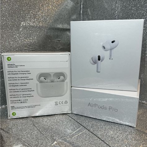 Apple AirPods Pro 2nd Generation, New in Box Factory Sealed Airpods 2nd Generation Case, Apple Airpods Pro, Apple Airpods, Airpods Pro, Vision Board, Jewelry Watches, Plus Fashion, I Love, Outfit Inspo