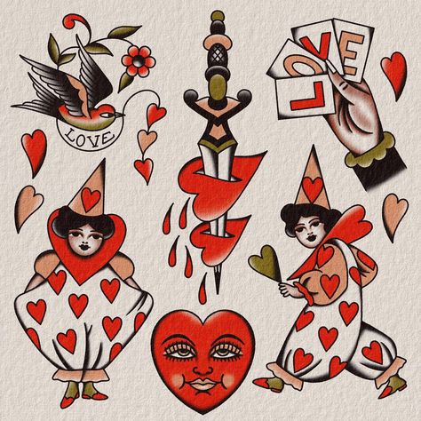 Traditional Tattoos Patchwork, Tattoo Ideas Anime, Tattoos Patchwork, Traditional Tattoo Flash Sheets, Americana Tattoo, Patchwork Tattoo Ideas, Traditional Tattoo Flash Art, American Traditional Tattoos, Traditional Tattoo Inspiration