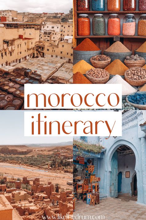 From Marrakech to Fes: The Best 10-Day Morocco Itinerary Morroco Marrakech, Morocco Itinerary, Fes Morocco, Marrakech Travel, Desert Tour, The Sahara Desert, Visit Morocco, Morocco Travel, Marrakech Morocco