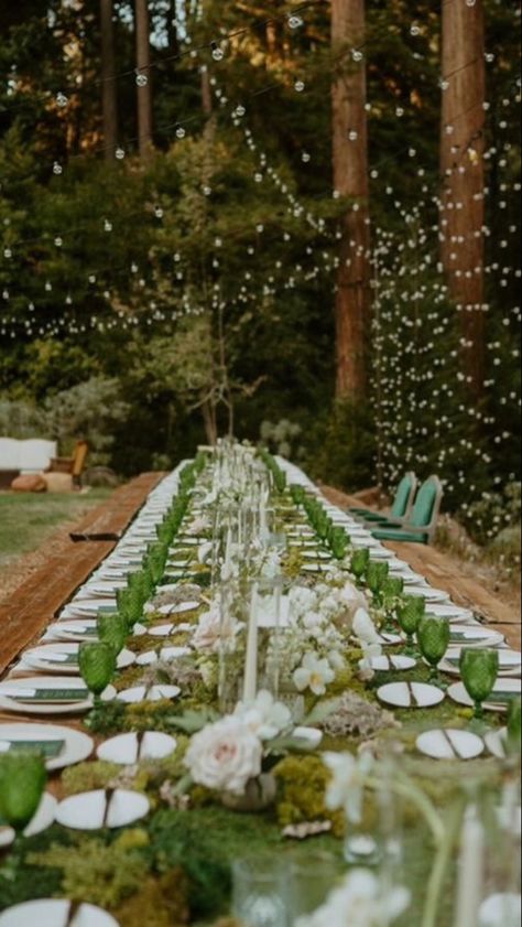 Fairy Tail Wedding, Redwood Wedding, Vintage Garden Parties, Elopement Reception, Forest Theme Wedding, Reception Dinner, Camp Wedding, Fairy Wedding, Reception Party