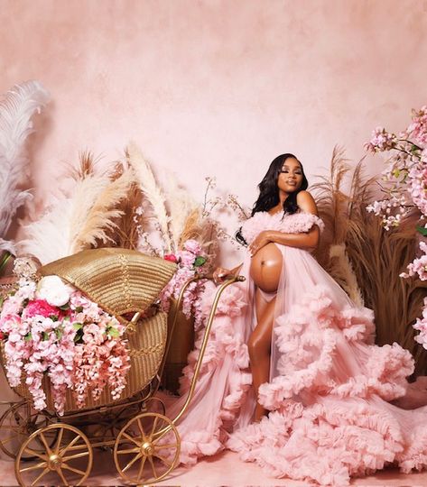 Big Dress Maternity Shoot, Outdoor Maternity Photos Black Women, Baby In Bloom Maternity Shoot, Barbie Maternity Shoot, Enchanted Forest Maternity Shoot, Pink Maternity Shoot, Maternity Photoshoot Black Women, Maternity Pictures With Flowers, Cowgirl Maternity Shoot