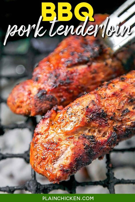 Pork Tenderloin Dry Rub, Barbecue Pork Tenderloin, Pork Tenderloin Rub, Grilled Pork Tenderloin Recipes, Bbq Pork Tenderloin, Barbeque Pork, Pork Loin Roast Recipes, Tropical Fruit Salad, 4th Of July Bbq