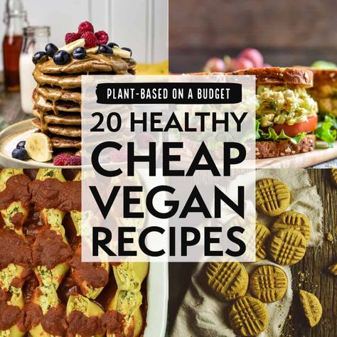 Plant-Based On A Budget: 20 Healthy Cheap Vegan Recipes Cheap Vegan Recipes, Plant Based On A Budget, Healthy Breakfast Dishes, Delicious Vegan Meals, Vegan Tacos Meat, Vegan Banana Bread Recipe, Cheap Vegan Meals, Vegan Chickpea Curry, Recipes On A Budget