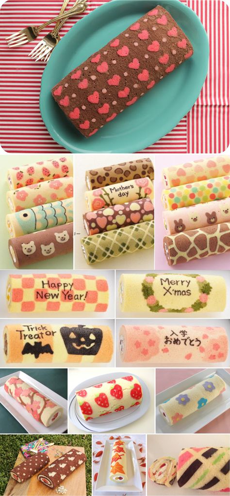 Chevron Cakes, Cake Roll Recipes, Patterned Cake, Roll Cake, Cake Roll, Creative Cakes, Finger Food, Cakes And More, Eat Cake