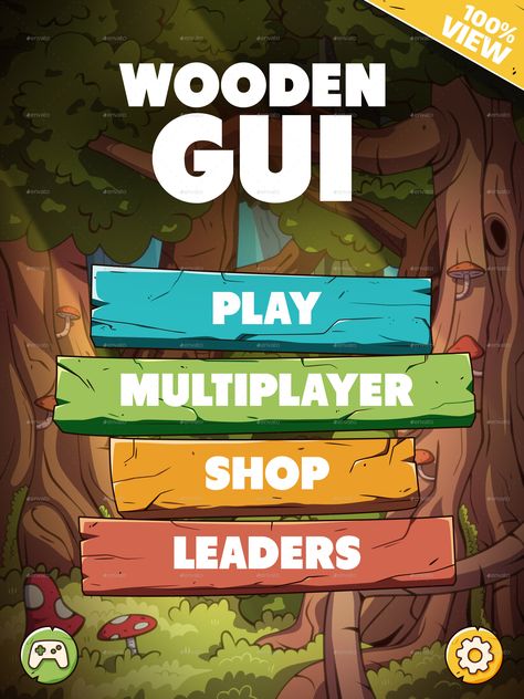 Wooden GUI for Mobile Game #Ad #GUI, #SPONSORED, #Wooden, #Game, #Mobile Game Level Map, Ui Buttons, Forest Games, Ui Ux 디자인, Ux App Design, Game 2d, Game Gui, Vector Game, Gui Design