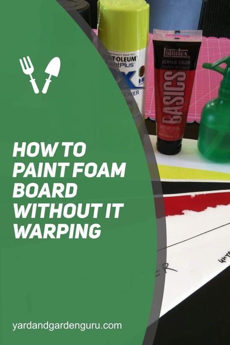 Painted Foam Board, Painting On Foam Board, Foam Poster Board Ideas, Painting Foam Board Insulation, Foam Board Props, How To Make Foam Board Stand Up, Painting Foam Board, Foam Board Crafts Diy, Foam Board Projects Wall Art