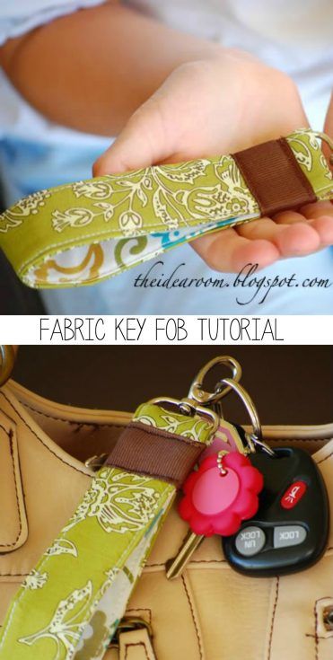 Key Fobs Diy, Keychain Tutorial, Knitting Quilt, Fabric Keychain, Sewing To Sell, Scrap Fabric Projects, Selling Handmade Items, Learn Crafts, Small Sewing Projects