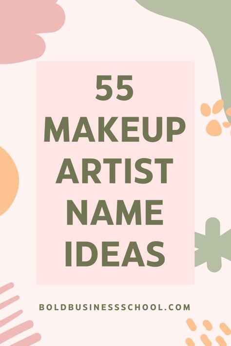 Here's a list of 55 makeup artist name ideas for your brand to choose from, and tips on how to pick the right makeup artist name: Name For Makeup Business, Makeup Account Names Ideas For Instagram, Makeup Youtube Channel Name Ideas, Mua Names Ideas, Hair And Makeup Business Names, Makeup Brands Names, Instagram Username Ideas For Makeup Artist, Instagram Makeup Page Name Ideas, Username Ideas For Makeup Artist